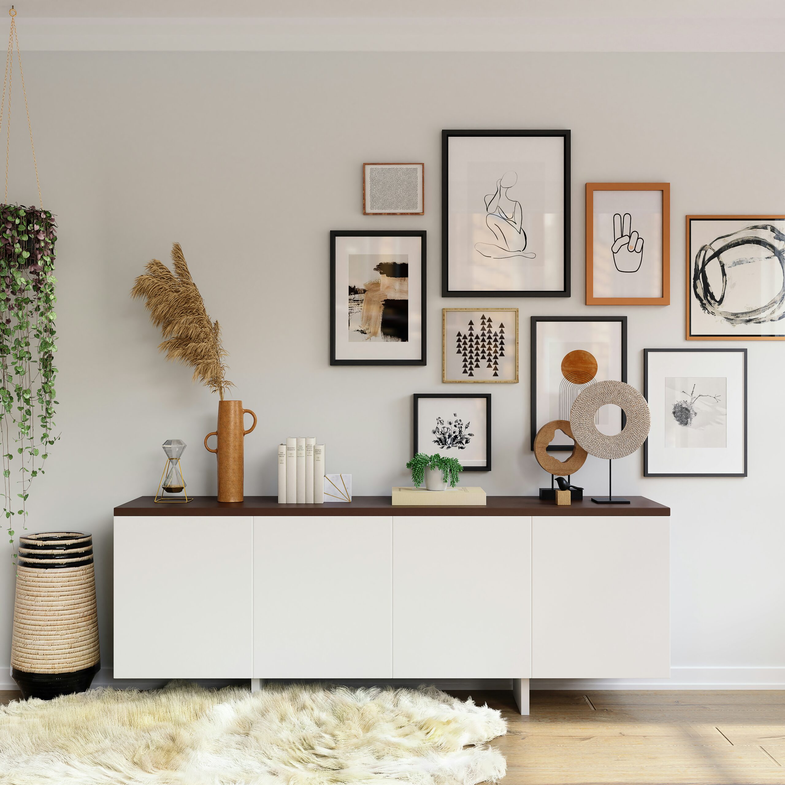 Affordable Amazon Home Decor for a Pinterest-Worthy Small Apartment white wooden cabinet with mirror